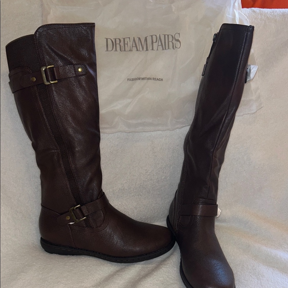 Dream Pairs Brown Over the Knee Boots
